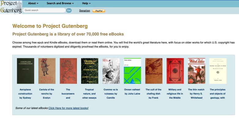 12. Project Gutenberg